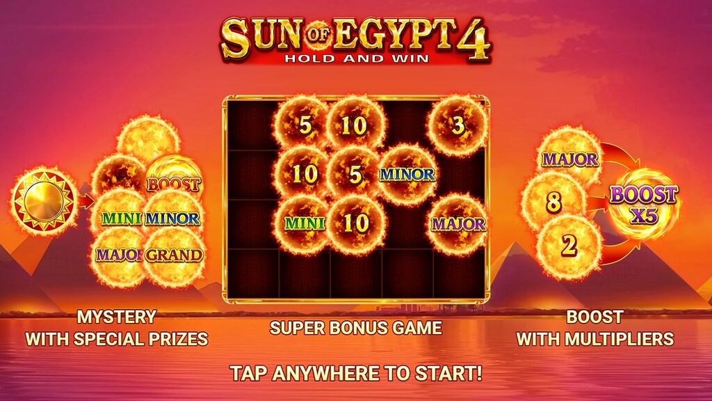 Οθόνη εισαγωγής με Mystery, Super Bonus και Boost